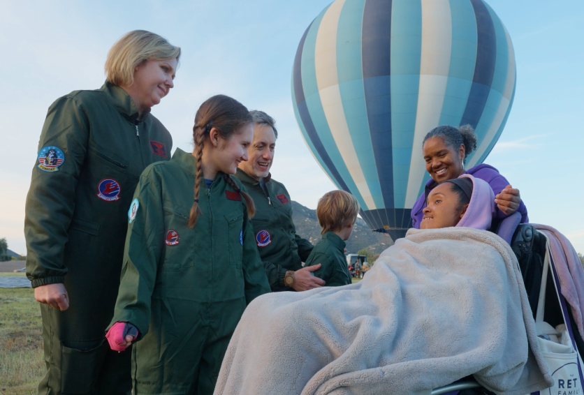 Hand touching something.