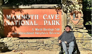 Ruby and her dad skiing